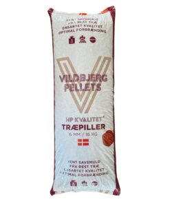 Vildbjerg <br> Træpiller <br> <font> -HP Kvalitet- </font>